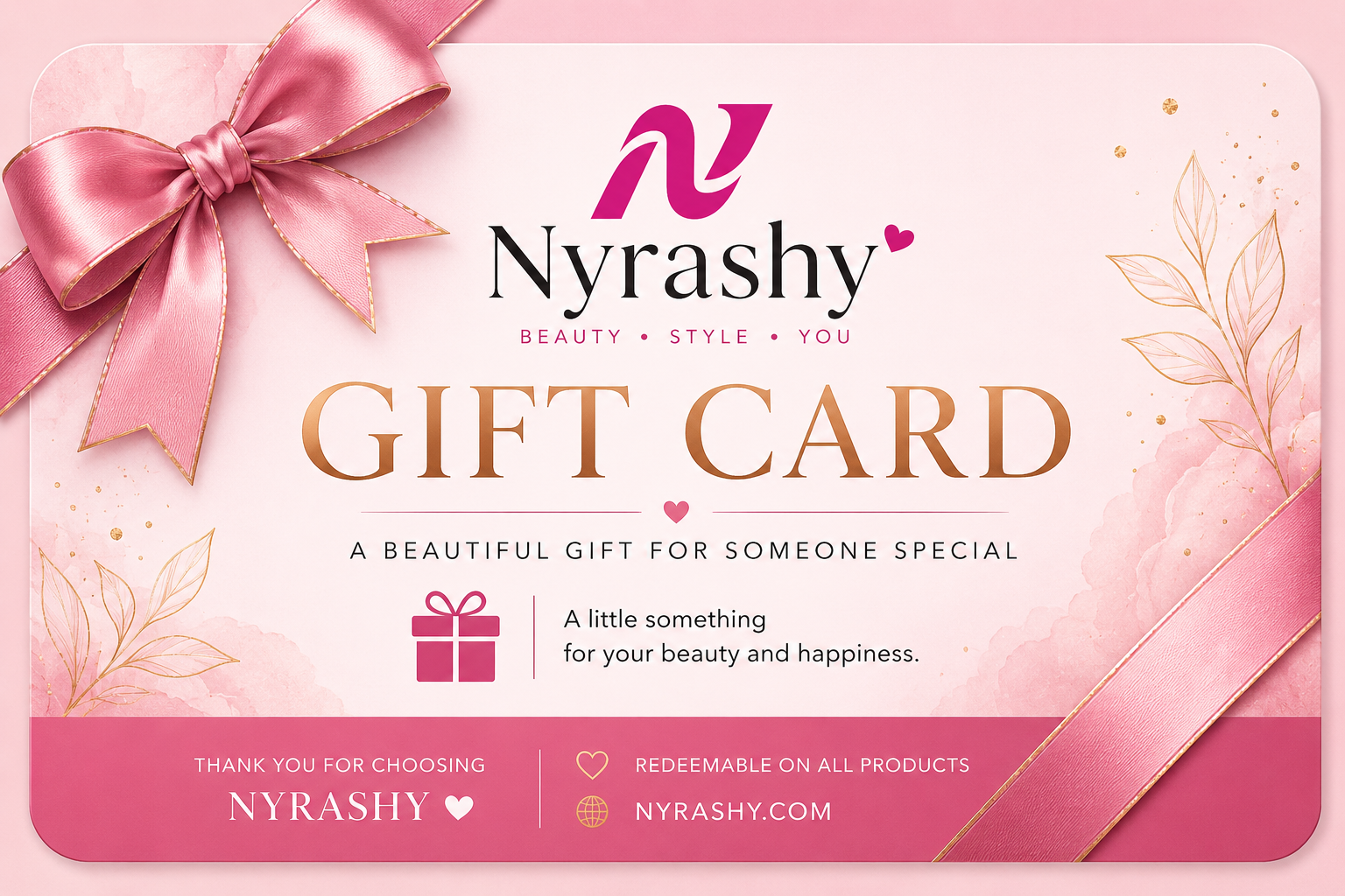 "NYRASHY Gift Card"