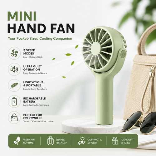 Portronics Toofan Mini Portable Pocket Fan